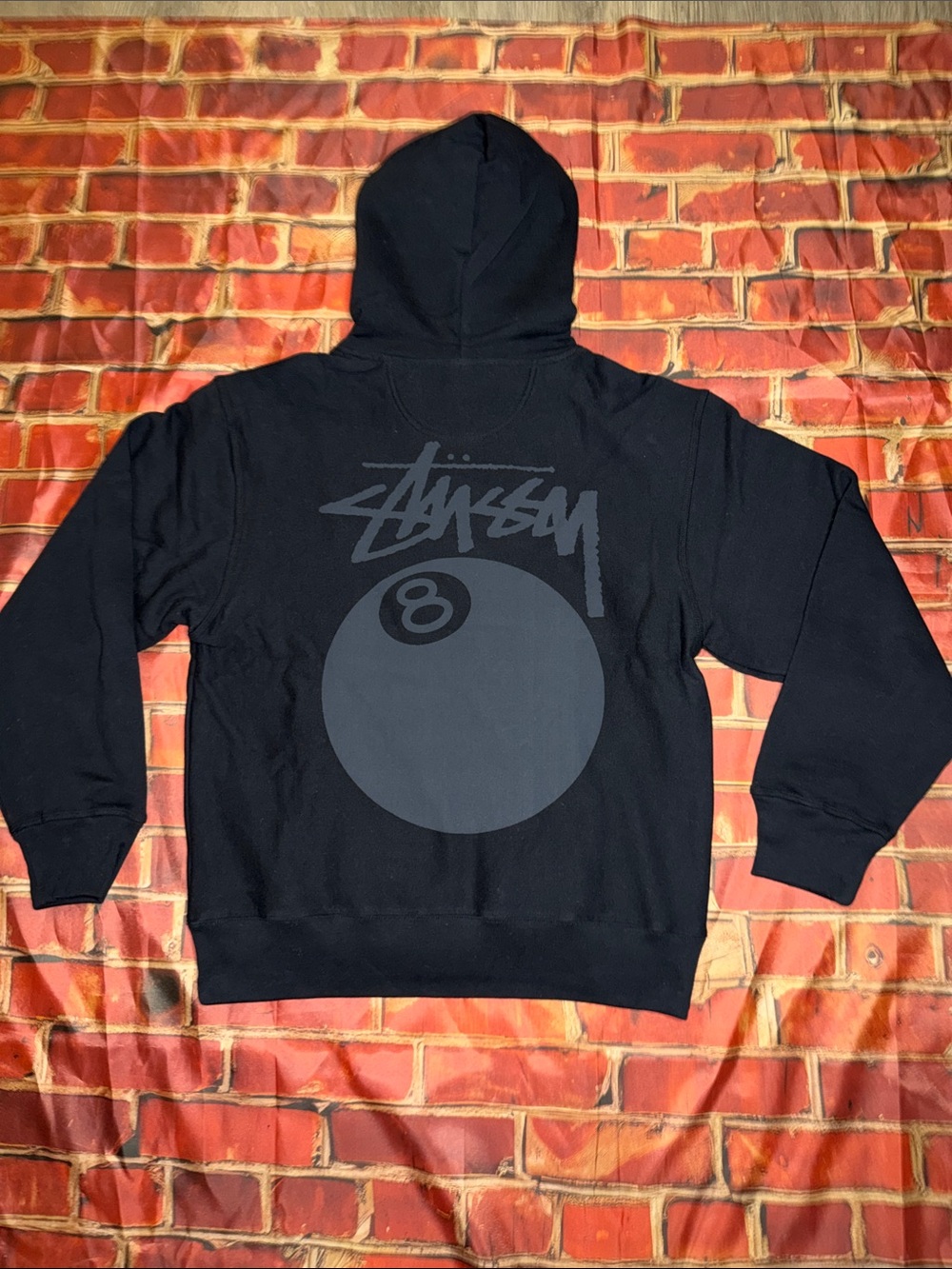Stussy 8 Ball Pigment Dyed Hoodie Men’s Large Brand New